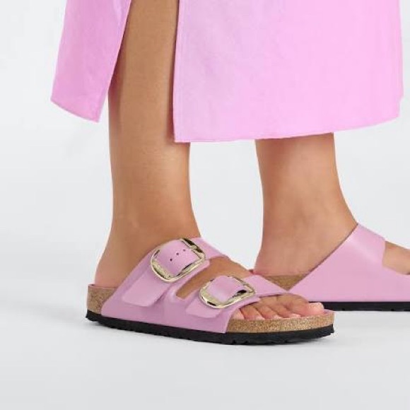 NEW Birkenstock Big Buckle High Shine Fondant Pink SIZE 37 - Picture 1 of 3